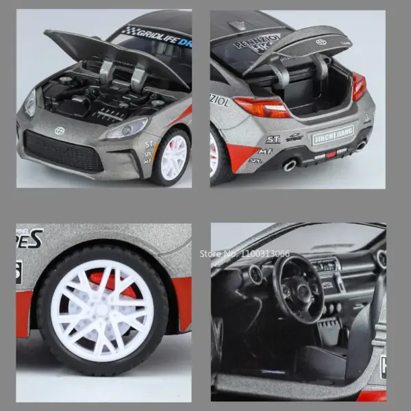 1:32 Toyota GR86 Diecast Car with Music - Image 5