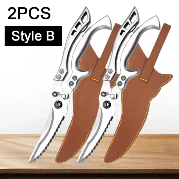 Stainless Steel Kitchen Poultry Shears Scissors - Image 8