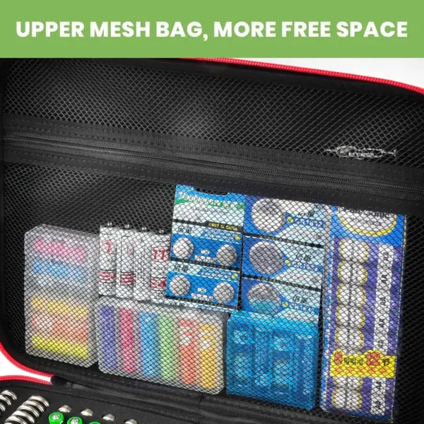 Battery Organizer Case with Tester for 225 Batteries - Image 5