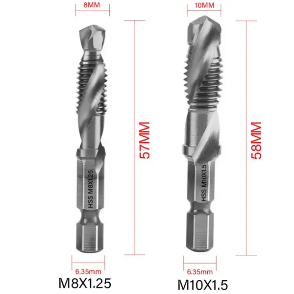 Titanium Plated HSS Tap Drill Bit Set - Image 11