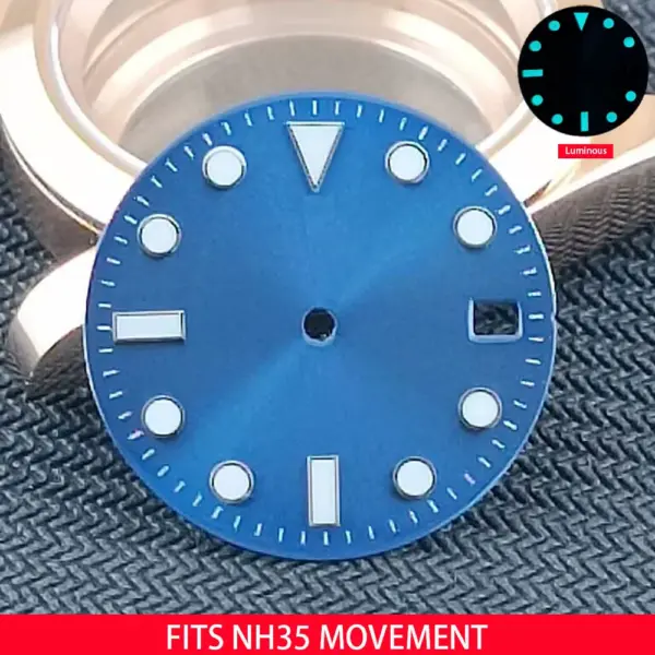Luminous 28.5mm Watch Dial for NH35 Movement - Image 9