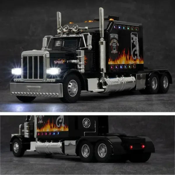 1:24 Peterbilt 389 Alloy Toy Truck Model - Image 6