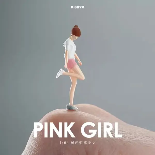 1/64 Scale Pink Fashion Girl Action Figure - Image 3