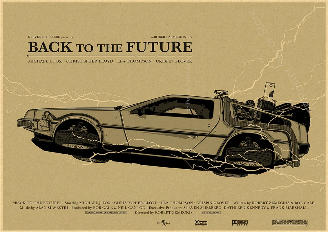 Vintage Back To The Future Movie Poster Print 49 Vintage Back To The Future Movie Poster Print - Image 49