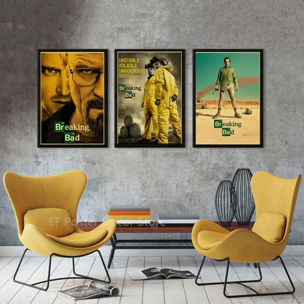 Breaking Bad Retro Canvas Wall Art Poster - Image 3