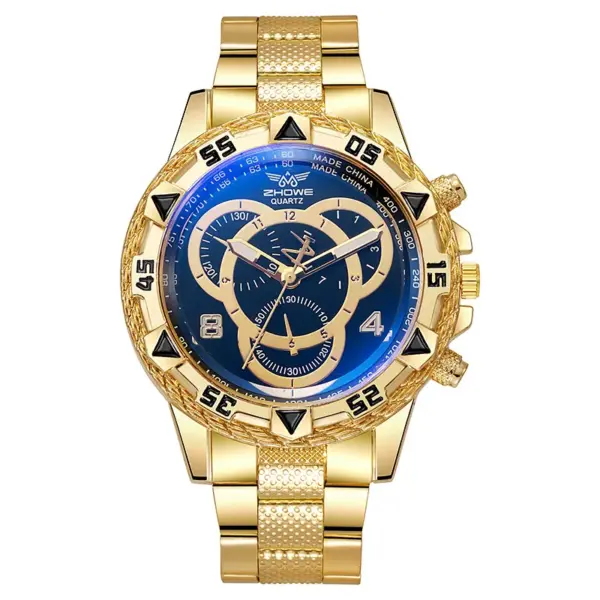 Men's Stainless Steel Quartz Watch 45mm Dial - Image 8