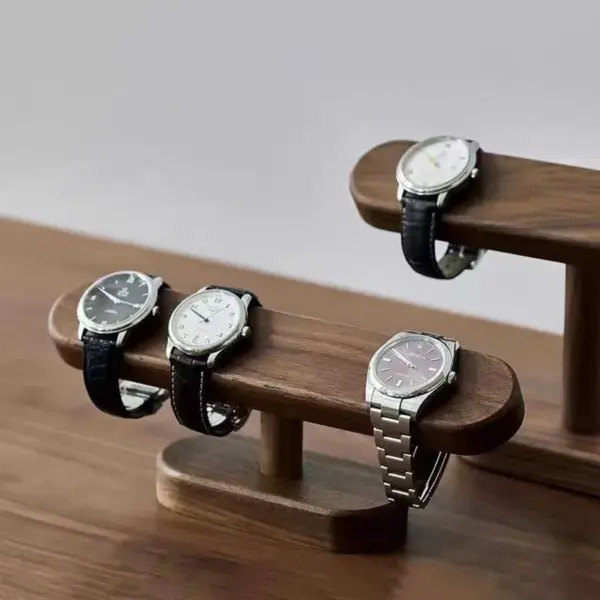 Walnut Jewelry Display Stand Organizer Rack - Image 2