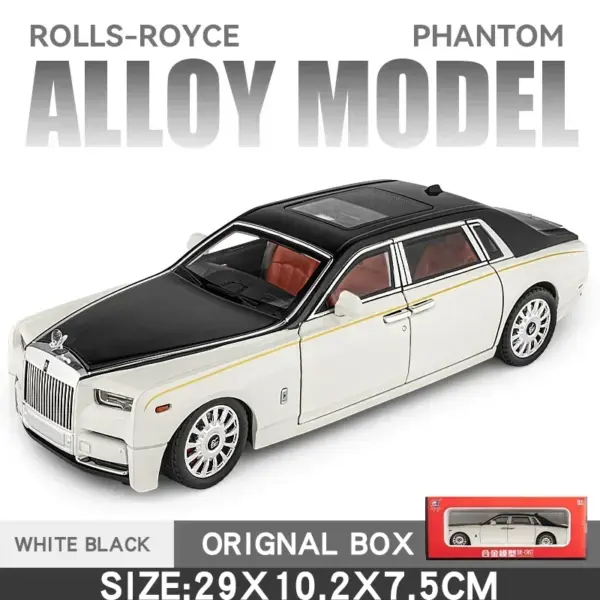 1:18 Rolls Royce Phantom Diecast Model Car - Image 8