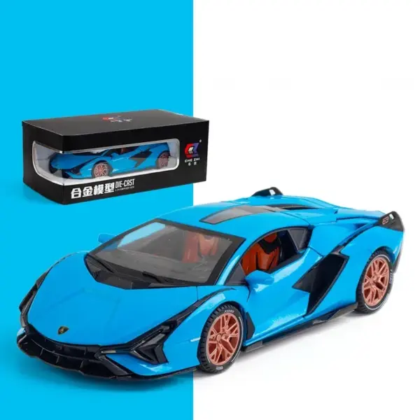 1:24 Lamborghini Sian Diecast Model Car - Image 11