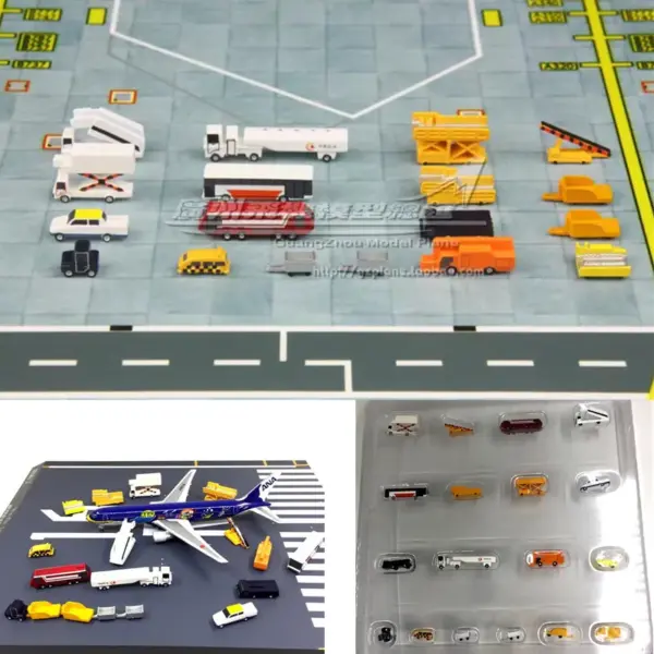 1:400 Scale 18pcs Airport Ground Handling Set