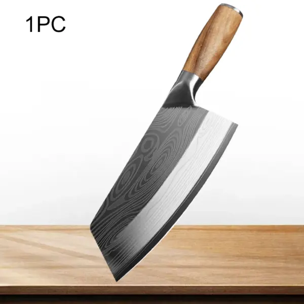 Damascus Chef Knife with High Carbon Blade - Image 9