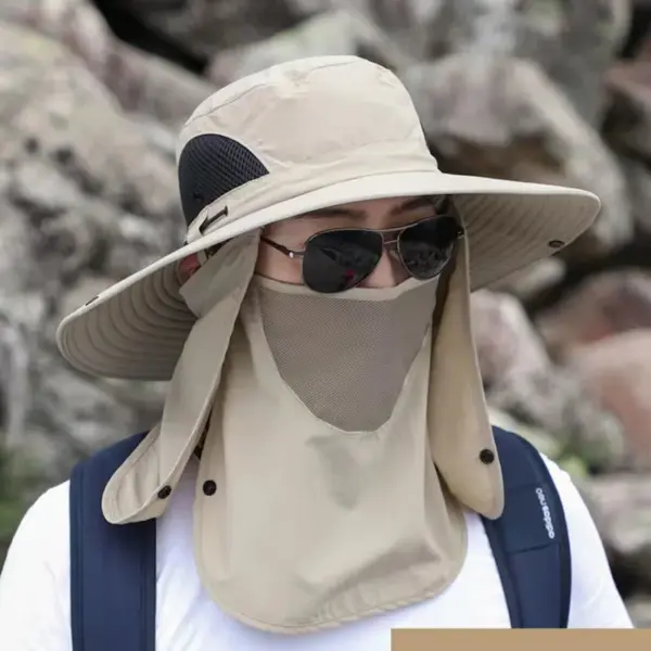 Men's Breathable Sun Protection Bucket Hat - Image 3