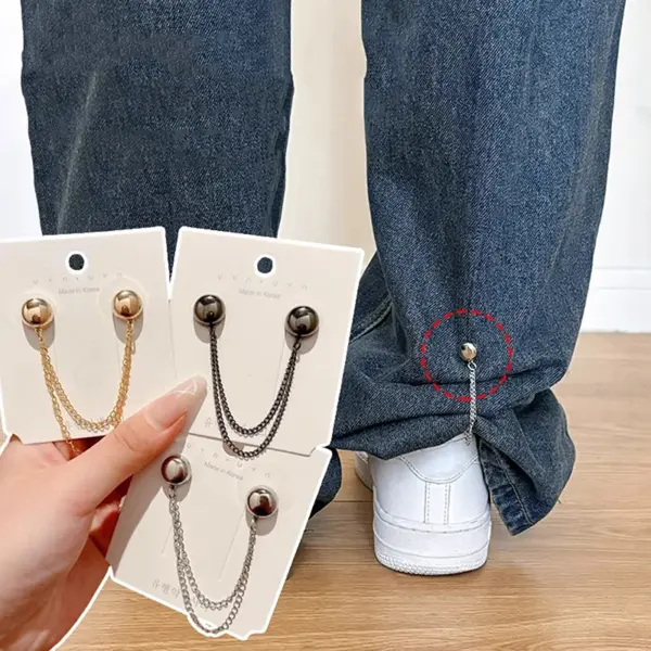 2pcs Magnetic Clothing Clips with Chain