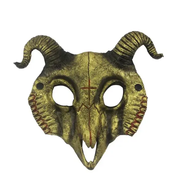 Goat Skull Horn Mask for Halloween Cosplay - Image 10