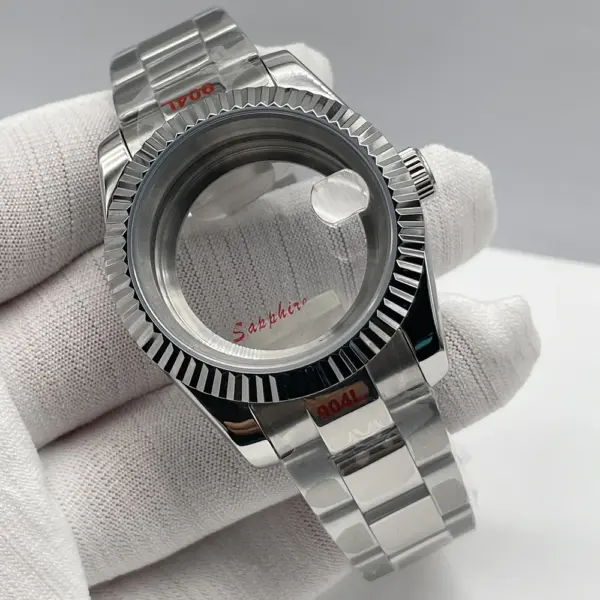 40mm Stainless Steel Watch Case Kit NH35 NH38 - Image 2