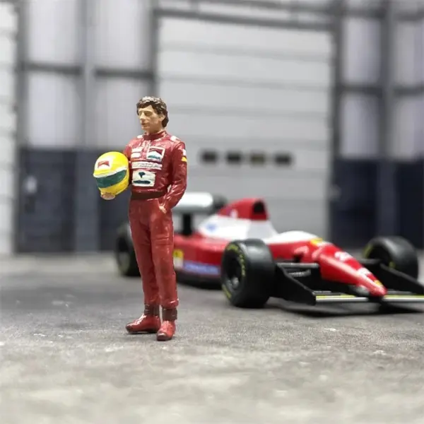 1:64 Scale Racing Driver Action Figure Model - Image 2