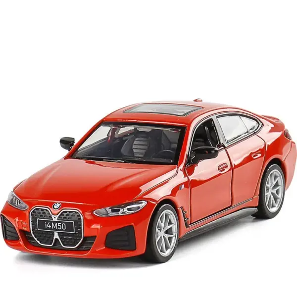 BMW I4 M50 Diecast Model Car 1:34 Scale - Image 7