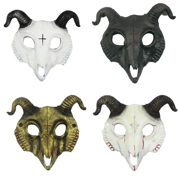 Goat Skull Horn Mask for Halloween Cosplay - Image 5