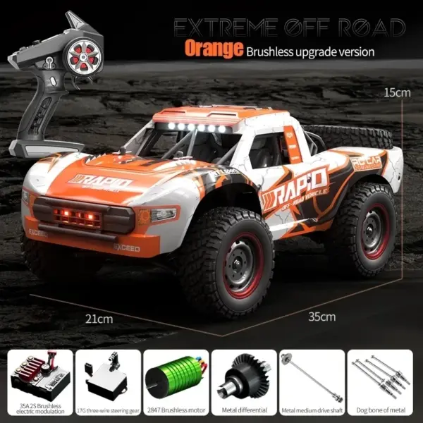 JJRC Q130 1:14 Remote Control Off-Road Car - Image 8