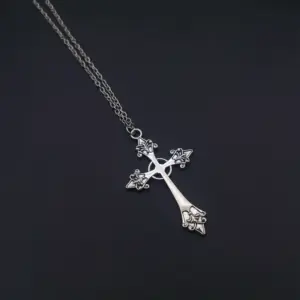 Neo-Gothic Red Velvet Cross Choker 41 S46e2b6823838432d8d809f4c303b0367p