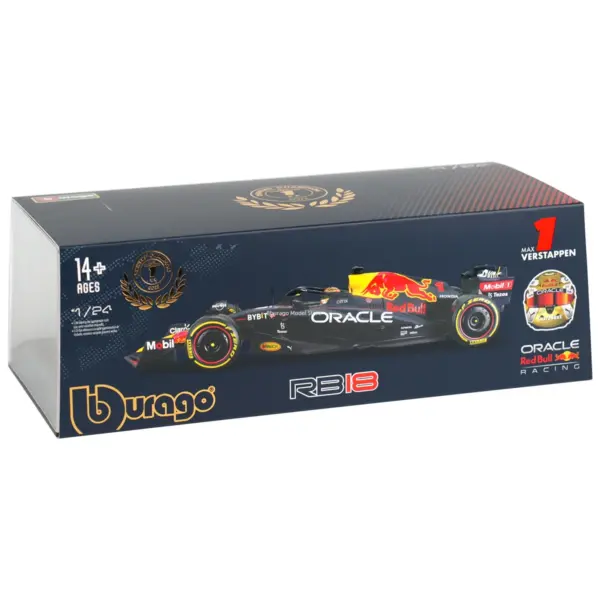 Bburago 1:24 2022 Red Bull Formula Car Model - Image 6