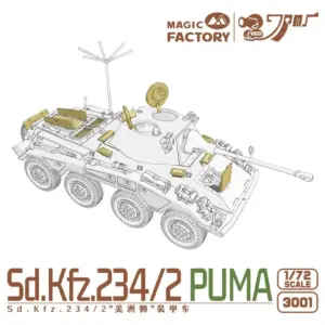 1/72 Sd.KFZ 234/2 Puma Armored Car Model Kit 8 S472cb6c7581849088b893e824280eee1r