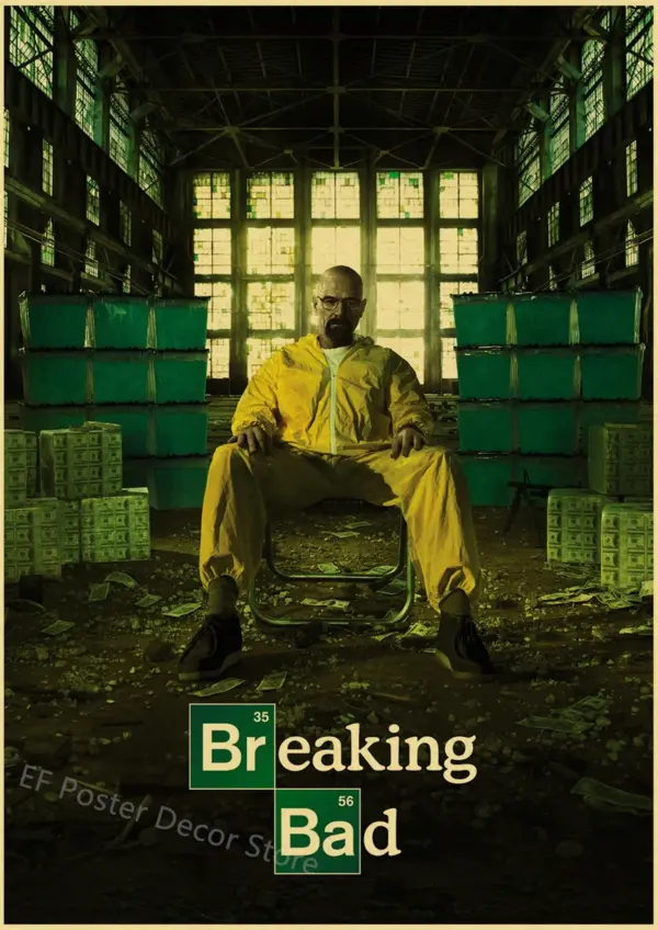Breaking Bad Retro Canvas Wall Art Poster - Image 36