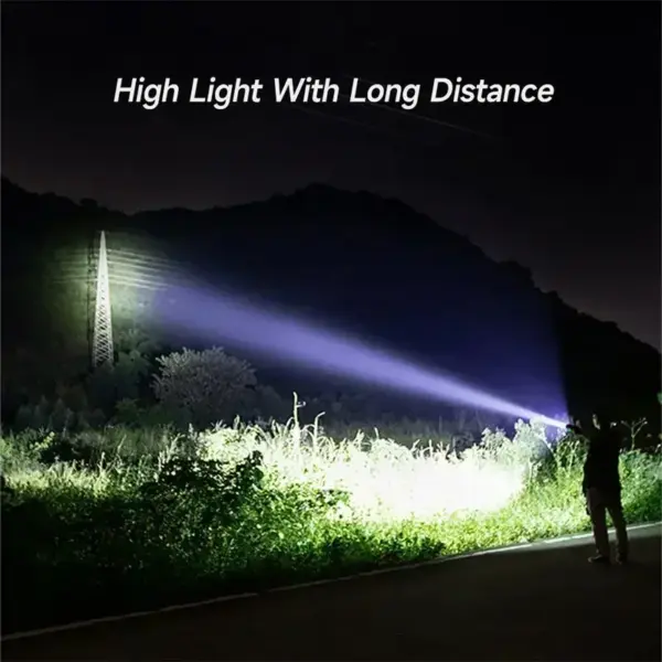USB Rechargeable Waterproof LED Flashlight 450 Lumen - Image 3