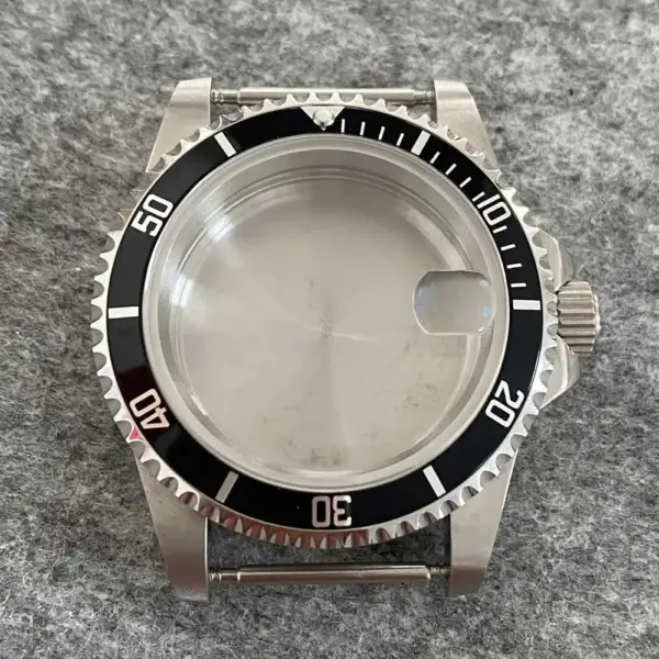 39.5mm Stainless Steel Retro Watch Case - Image 18