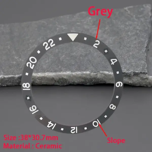 Gray Ceramic Bezel Insert for Omega Watches - Image 4