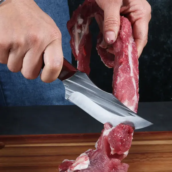 Hand Forged Stainless Steel Cleaver Knife - Image 3