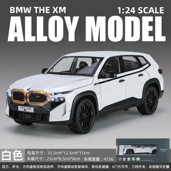 1:24 BMW XM Diecast Car Model with Lights - Image 10