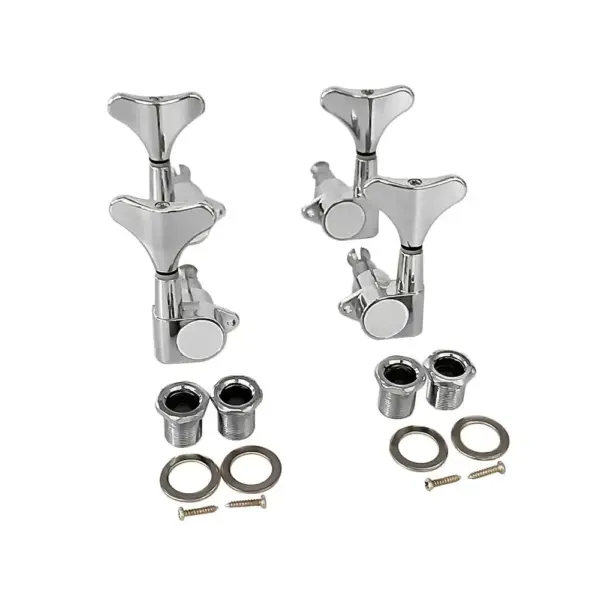 Bass Guitar Tuning Pegs Set with Ferrules and Screws - Image 3