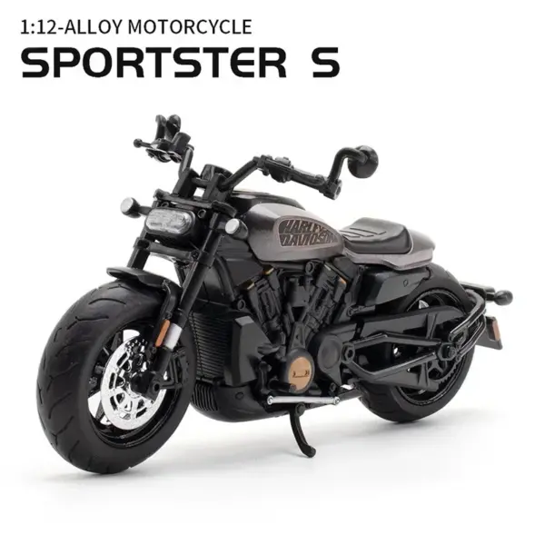 1:12 Scale Alloy Harley Sportster Model Motorcycle - Image 7