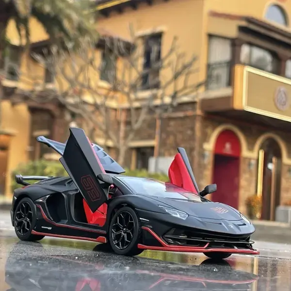 1:24 Lamborghini Aventador SVJ Diecast Model Car - Image 2