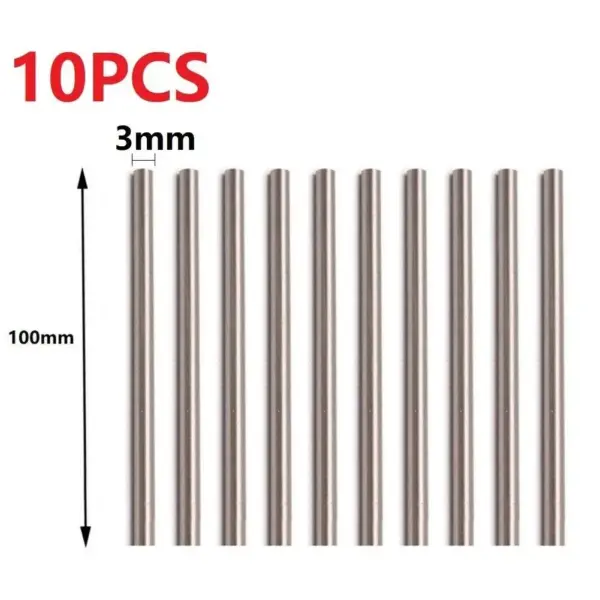 10pcs HSS Round Rods Assorted Diameters 1.5-4mm - Image 4