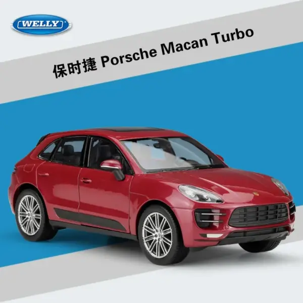 Porsche Macan Turbo 1:24 Diecast Model Car - Image 10