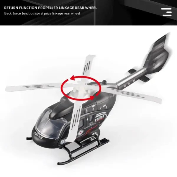 1:64 Scale Military Helicopter Alloy Model - Image 5