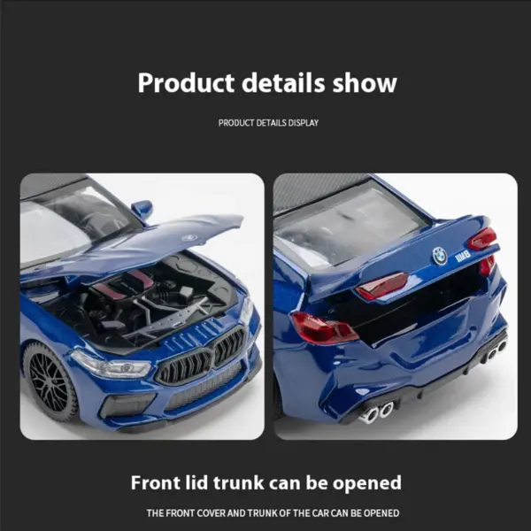 1:32 Scale M8 Alloy Car Model with Sound - Image 6