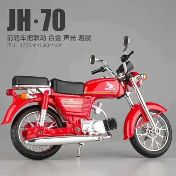 1:12 Honda JiaLing JH70 Diecast Motorcycle Model - Image 7