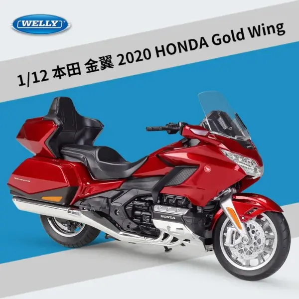 1:12 Scale Honda 2020 Gold Wing Model Motorcycle - Image 7