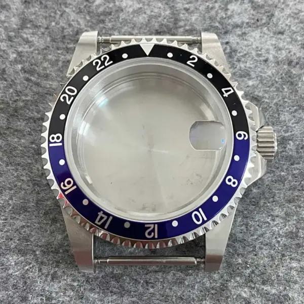 39.5mm Stainless Steel Retro Watch Case - Image 11