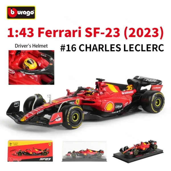 Bburago 1:43 Ferrari Monza SF23 Diecast Model - Image 8