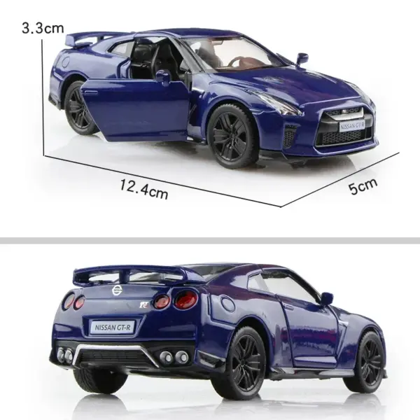 1:36 Scale Nissan GTR Diecast Car Model - Image 7