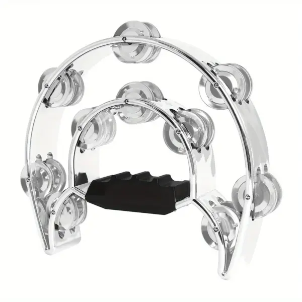 10-inch Metal Bell Tambourine for Performances - Image 5