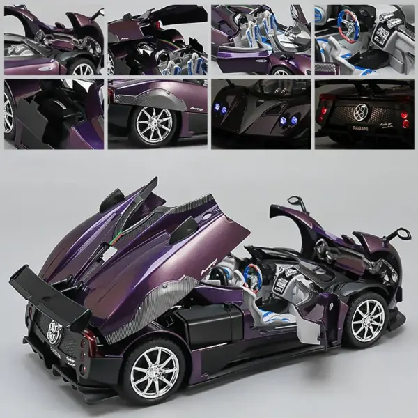 1:24 Scale Pagani Zonda Diecast Sports Car - Image 6