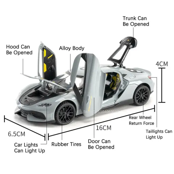1:32 Scale Alloy Gemera Model Car Toy - Image 2