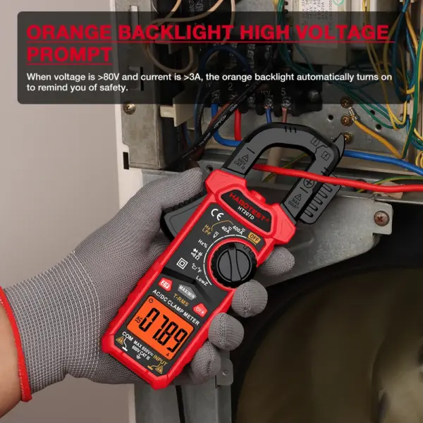 HT207 True RMS Digital Clamp Meter 600A - Image 4