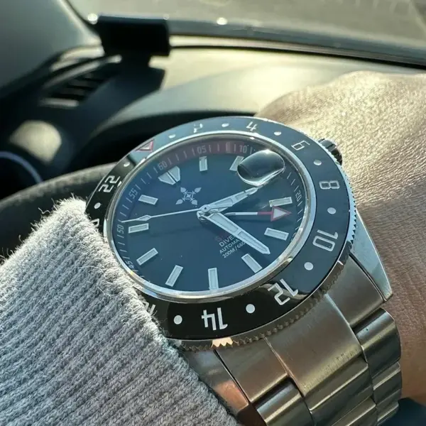 Men's NH34 GMT Automatic Mechanical Watch