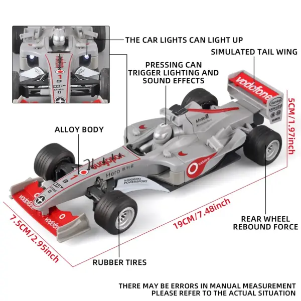 1:32 Scale Alloy F1 Racing Car Model - Image 2